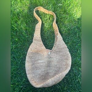 Helen Kaminski 100% Pure Raffia Shoulder Tote Bag Made in Madagascar